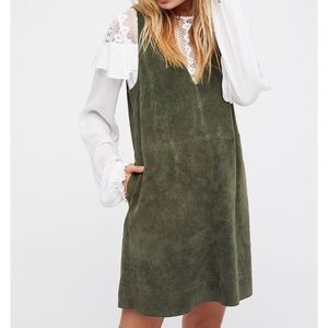 Free People 100% suede tank mini dress